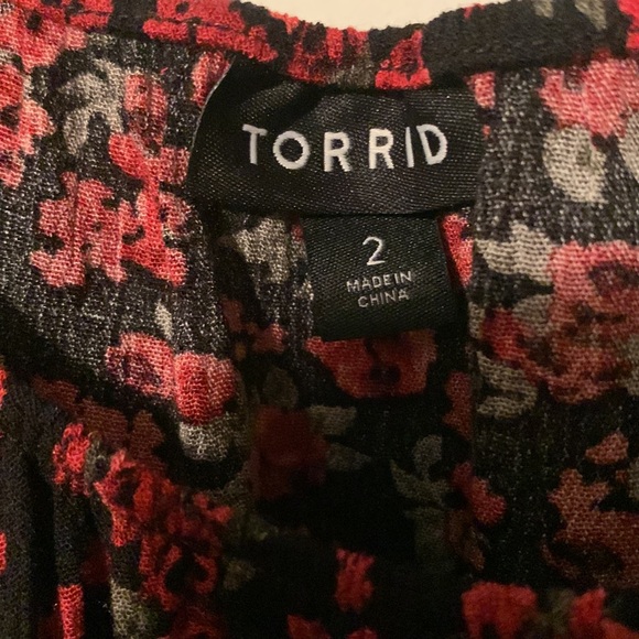 Torrid Floral Print Long Sleeve Blouse - Picture 2 of 7